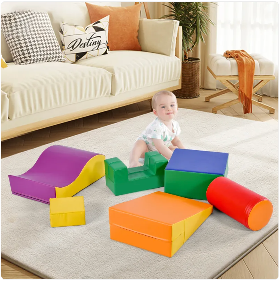 Multicolor 6-in-1 Kids' Foam Playset