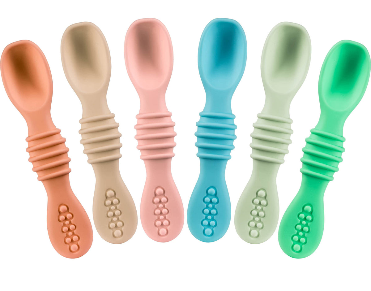 Infant Self-Feeding Silicone Spoons