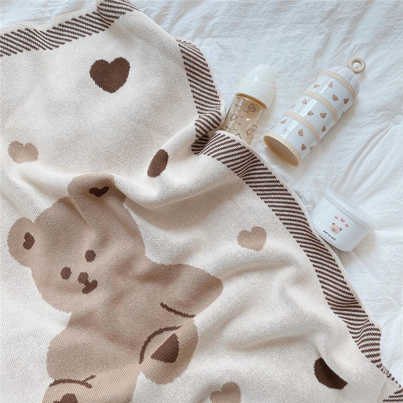 Cozy Knit Baby Stroller Blanket