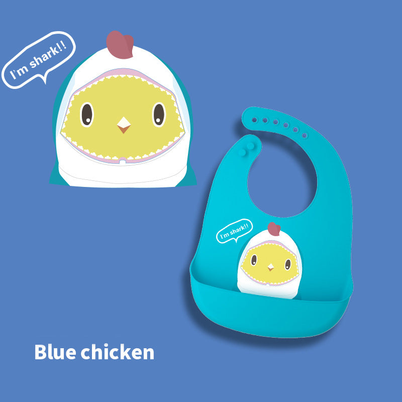 Silicone Baby Mess Catcher Bib