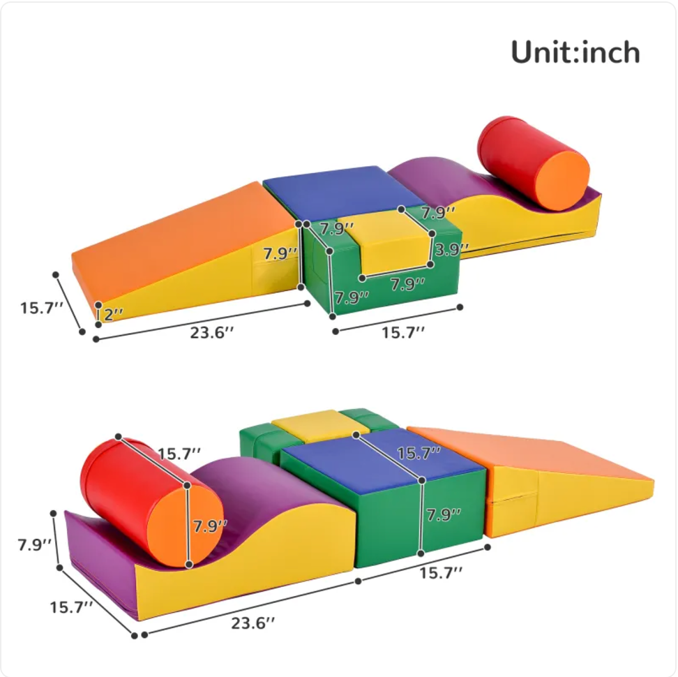 Multicolor 6-in-1 Kids' Foam Playset