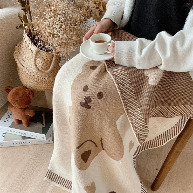 Cozy Knit Baby Stroller Blanket