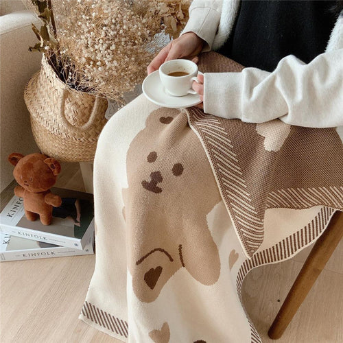 Cozy Knit Baby Stroller Blanket
