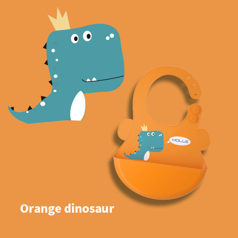 Silicone Baby Mess Catcher Bib